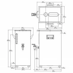 BUNN TD4T Tall Square Iced Tea Dispenser W/ Brew-Thru Lid & No Decal