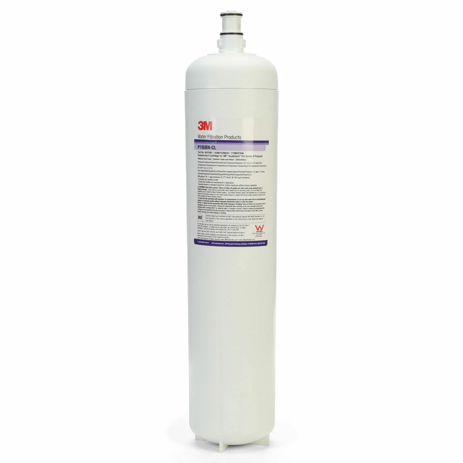 Water Filtration 3M™ ScaleGard™ Pro Replacement Cartridge, Model P195BN-CL