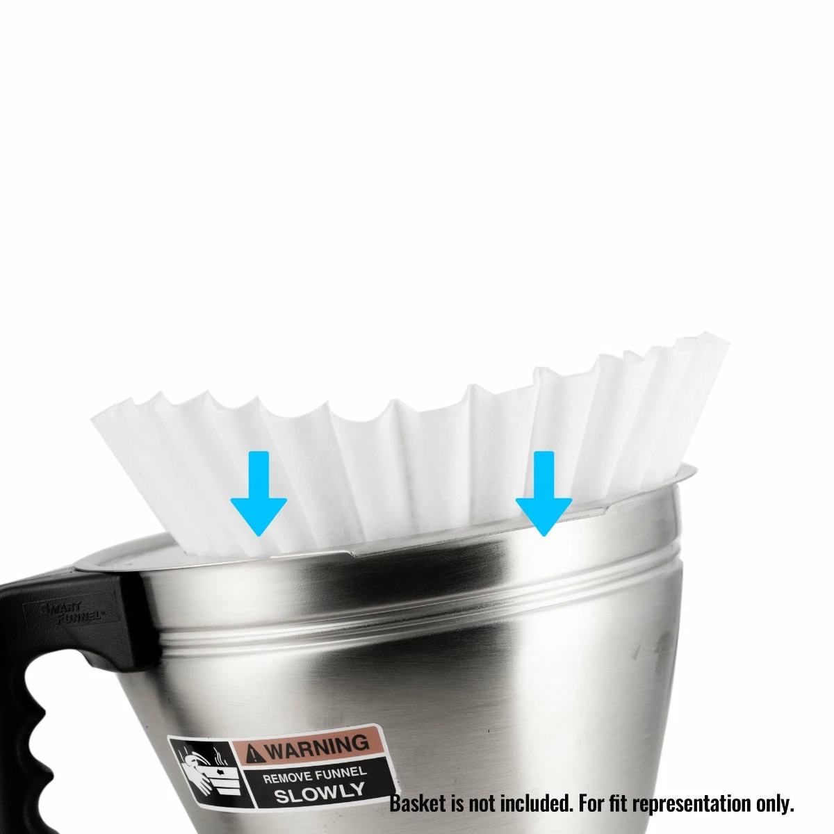 Espresso Parts Paper Coffee Filters, Fits Batch Brewers - Size 13"x 5" (500 Count)