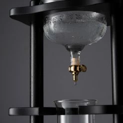 Cold Brewers Yama 6-8 Cup Cold Drip Maker Straight Black Wood Frame (32oz)