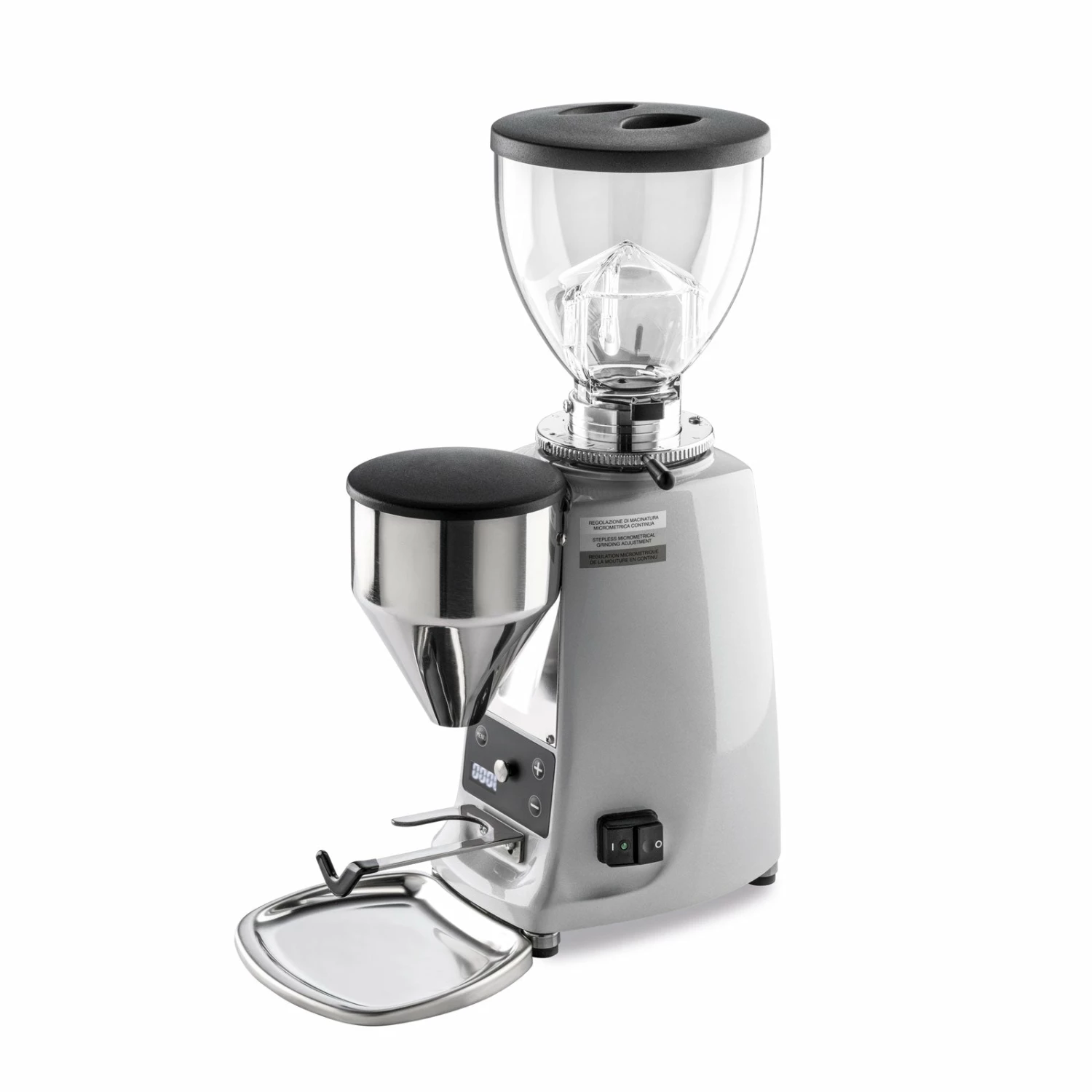 Grinders Mazzer Mini Electronic B Commercial Espresso Grinder - Silver