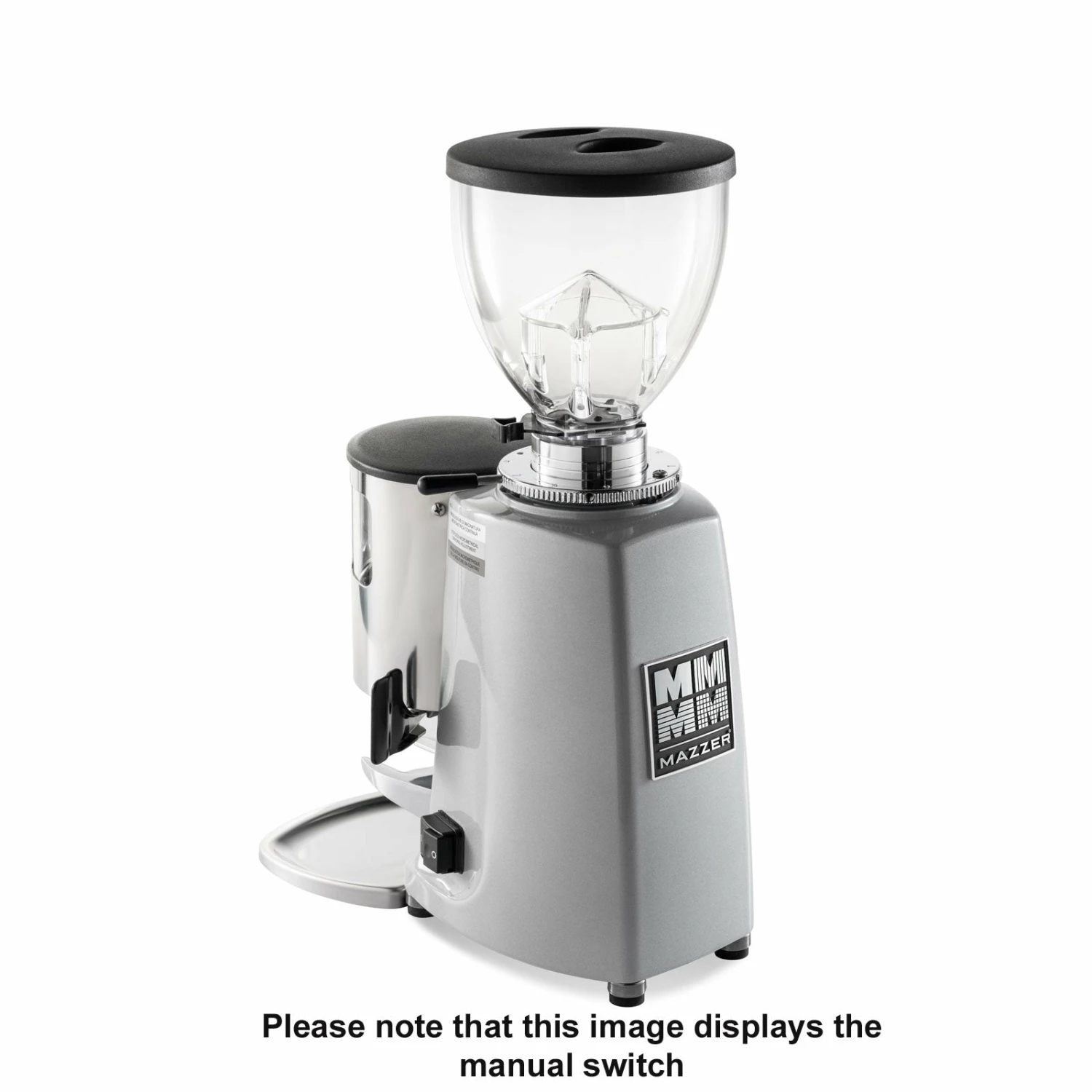 Mazzer Mini W/ Timer Switch Commercial Espresso Grinder - Silver