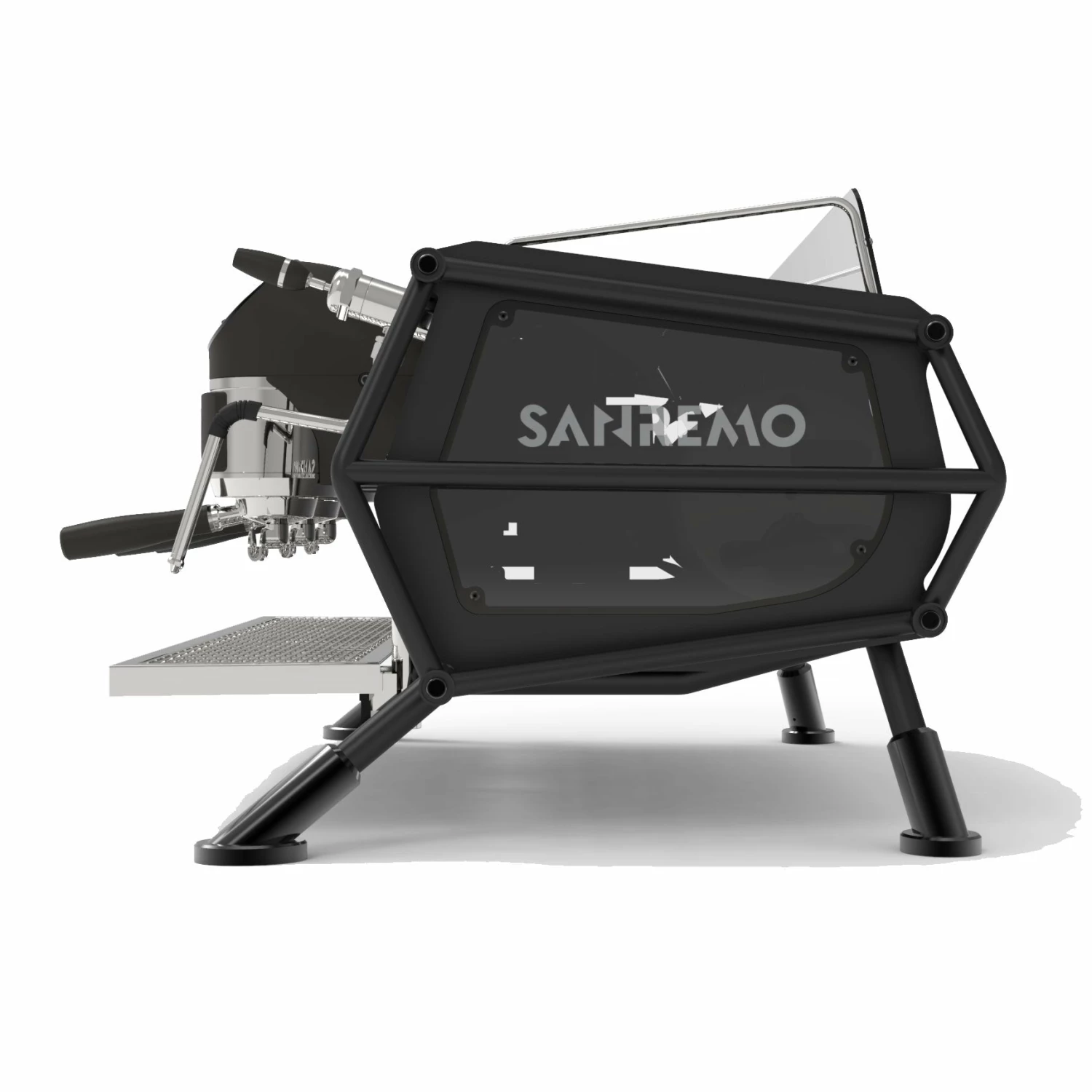 Sanremo Café Racer Naked 3 Group Volumetric Espresso Machine - Black/Black Equipment
