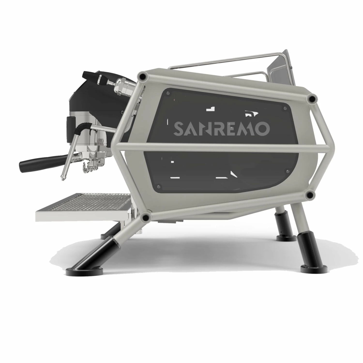 Sanremo Café Racer Naked 2 Group Volumetric Espresso Machine - Steel/Black