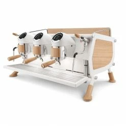 Sanremo Café Racer 3 Group Volumetric Espresso Machine - White Wood Slim Equipment