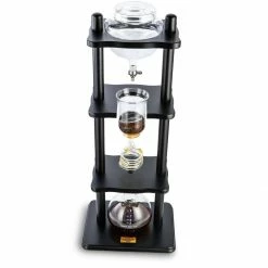 Cold Brewers Yama 6-8 Cup Cold Drip Maker Straight Black Wood Frame (32oz)