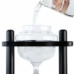 Cold Brewers Yama 6-8 Cup Cold Drip Maker Straight Black Wood Frame (32oz)